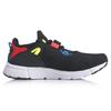 Li Ning Мафия Модные Нескользящие, Дышащие, Легкие Низкие Повседневные Кроссовки Мужские Черно-Красные AGLQ025-4