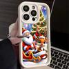 N113 Merry Christmas Desig Art Soft Angel Eyes Phone Cases for Samsung S23 S24 Ultra S21 A54 A34 A13 A14 A06 A24 Realme 12 Vivo OPPO Shockproof Cover