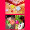 DIY Mid-Autumn Festival Portable LED Lantern Paper Lantern Hollow Lantern Home Path Garden Decor