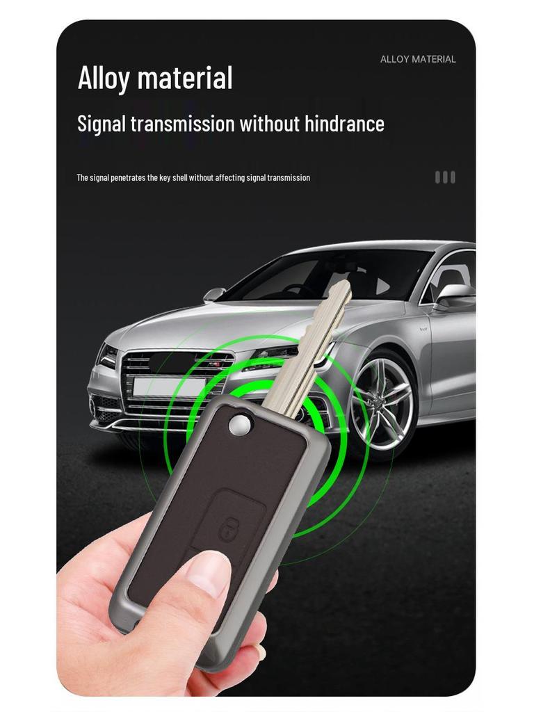 Чехол для ключа автомобиля Haima Knight S7/M5: Металлический корпус 34-го поколения с застежкой для мужчин и женщин