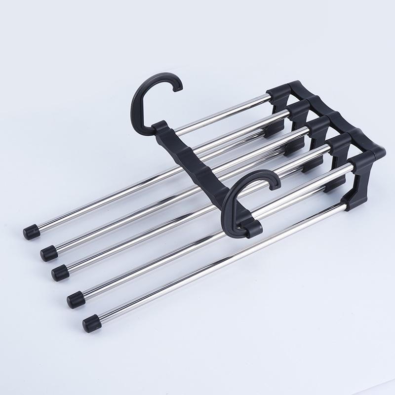 Multifunctional Hanger Folding Pants Storage Rack Clothes Organizer Hangers Save Wardrobe Space Bedroom Closets Organizer
