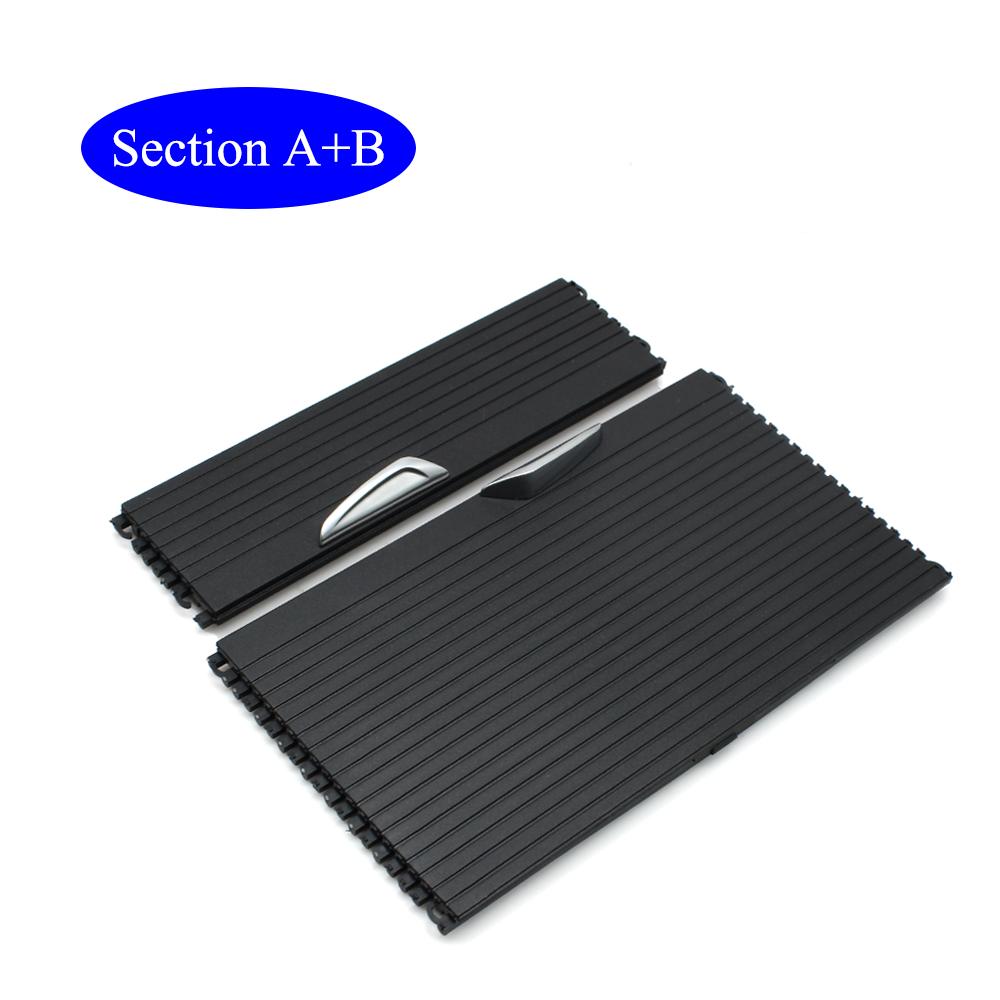 For BMW X1 X2 F48 F49 F39 Front Console Cup Holder Sliding Shutters Cover Trim Center Roller Blind Cover Replacement 2016-2021