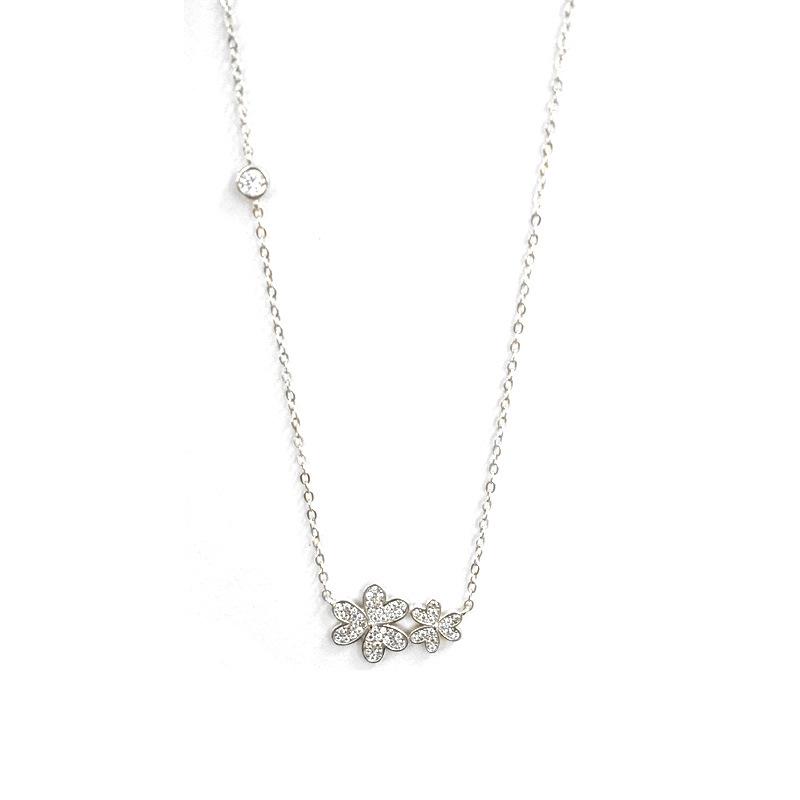 Ожерелье для женщин, легкое, роскошное, нишевое, дизайн, ожерелье с цветочным узором, универсальное, летнее ожерелье