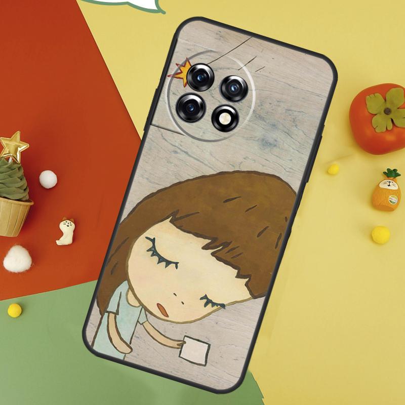 Мультяшный Эстетичный Задний Чехол Yoshitomo Nara Для OnePlus 15 13R 13 13T 12 12R 11 10 10T 8T Nord CE 5 2 3 4 Lite N20 N30 Чехол