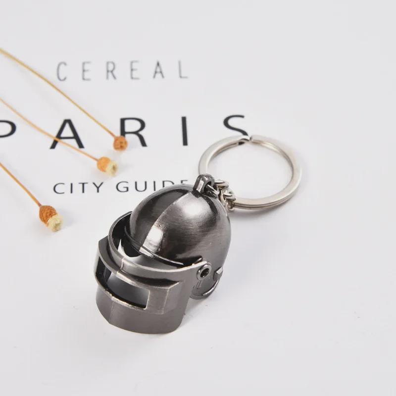 Креативный брелок из цинкового сплава: Шлем 3-го уровня из PlayerUnknown's Battlegrounds, идеальный игровой подарок