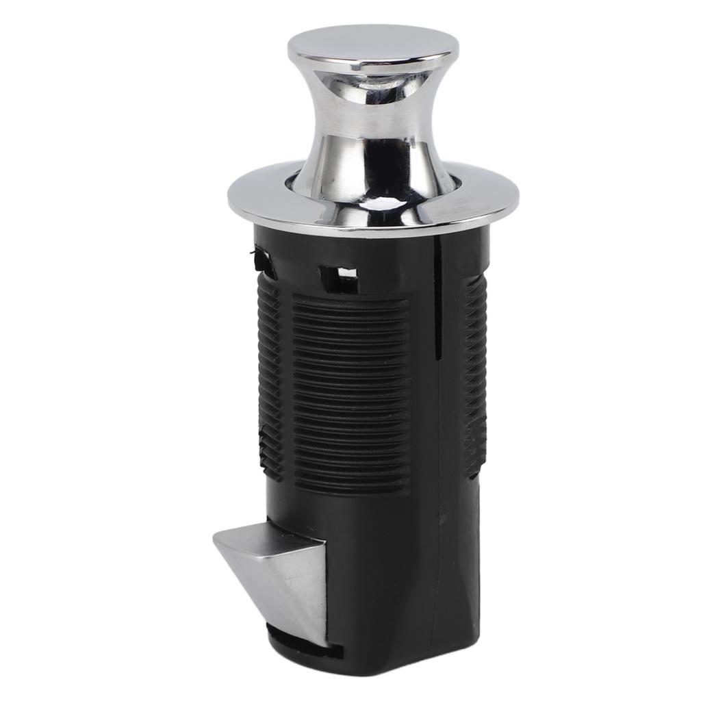 Cabinet Lock Zinc Alloy ABS Secure Round Embedded Push to Open Lock for File Drawer Cupboard Mailbox RV Furniture Chrome