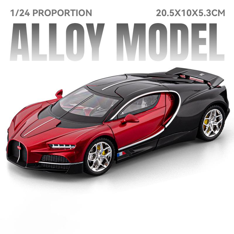 1:24 Bugatti Tourbillon Суперкар Сплав Литье под давлением Металлическая Модель Автомобиля Высокая Симуляция Украшения Декор Хобби Коллекционные Праздничные