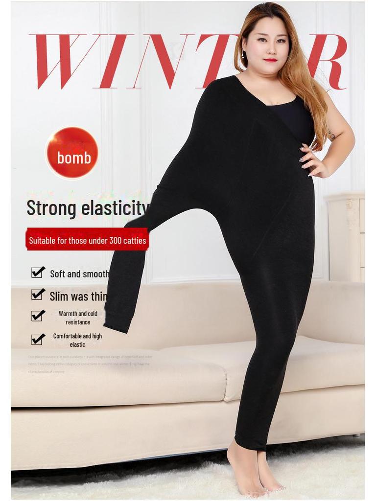 Леггинсы из бархата и хлопка Extra Large Plus - узкие цельные брюки для женщин больших размеров