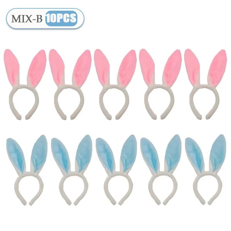1-15PCS Cute Rabbit Ear Headbands Cute Plush Bunny Ears Hairband Easter Decorat Costume Party Cosplay Hair Hoop Hair Accessories