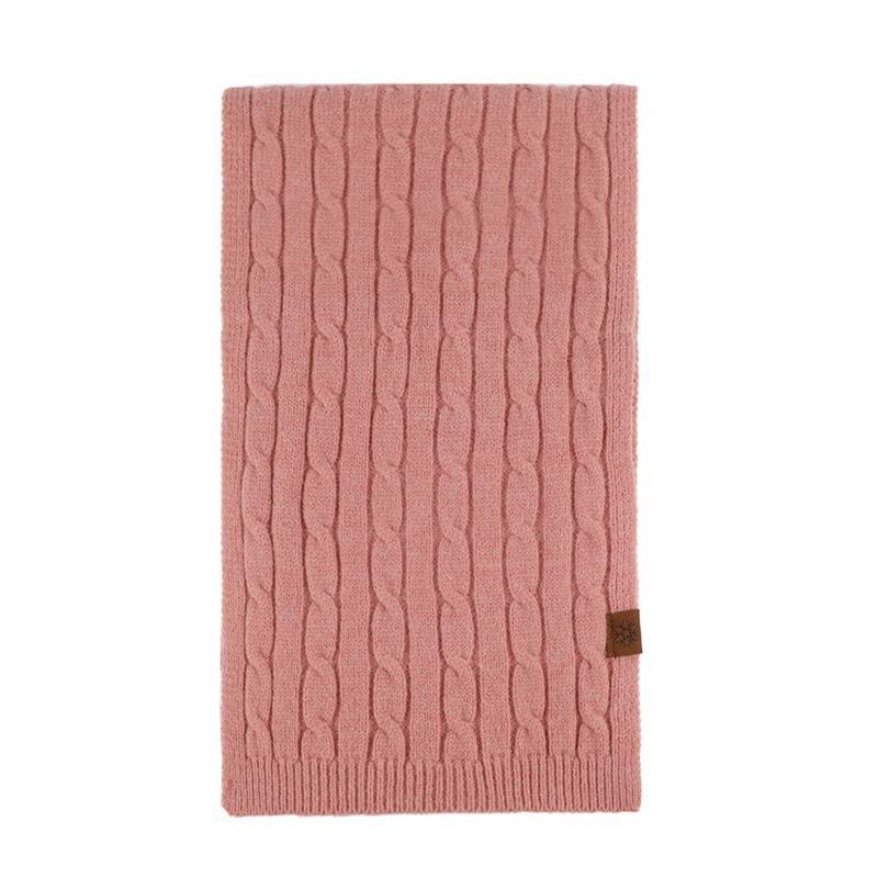 Women's Extra-Long Thick Knitted Scarf: High-End, Versatile, Warm, Cold-Proof, Solid Color Shawl for Winter Neck Protection