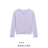 Araltay New Arrival Fashion Style Women's Clothing Fashion All-Match Minimalist Round Neck Long Sleeve Knitted Coat 3519129