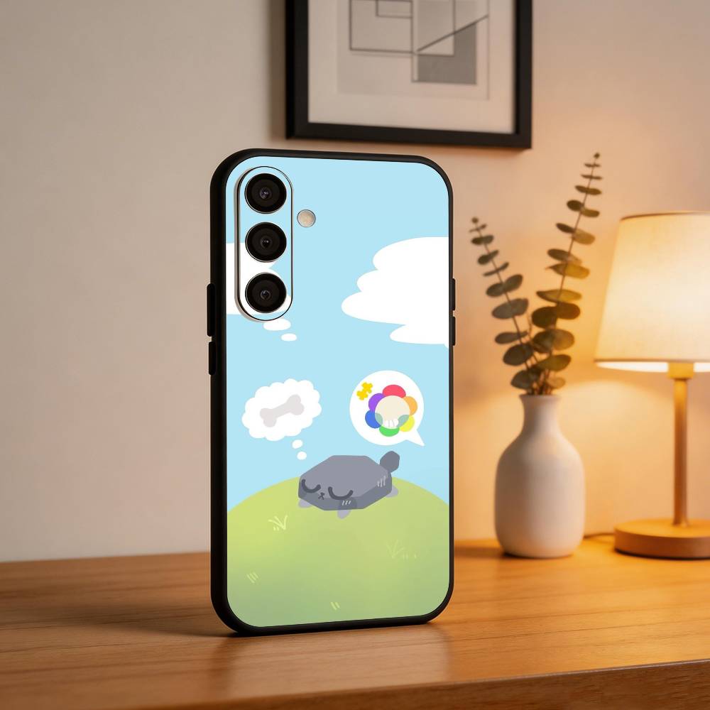 Мультяшный Goob D-Dandys W-World Чехол для телефона Samsung A73, A21s, A22, A31, A32, A52, A53, A71, A80, Мягкий черный корпус