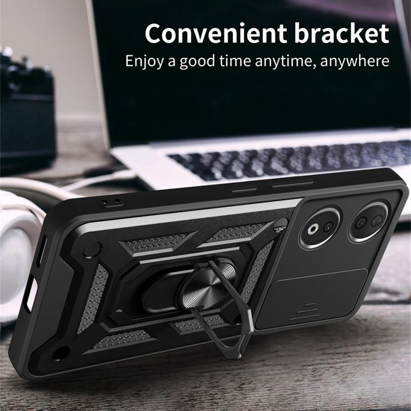 Armor Case For Honor 90 Smart Honor 70 Lite Cover Lens Protection With Ring Magnetic Holder Coque Fundas