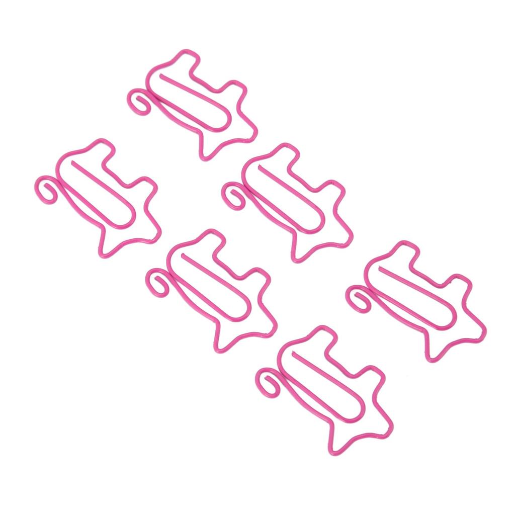 100 шт. Скрепки для бумаги в виде поросят, милые забавные скрепки для бумаги, нескользящие, с металлическим покрытием, закладки-клипсы для дома