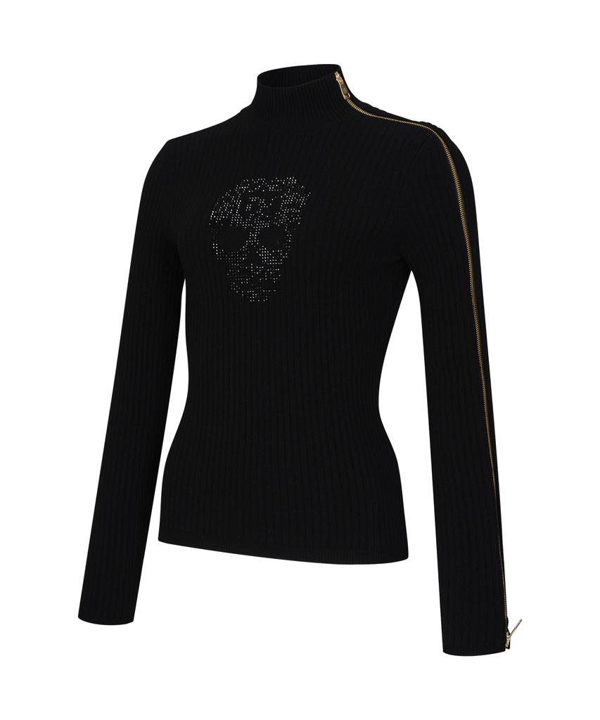 Pasadigolpeu Turtleneck With Sleeve Zipper Details