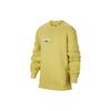 Nike Sportswear Club Logo Crewneck Casual Long Sleeve Kids Tops Saturn-Gold FN9095700