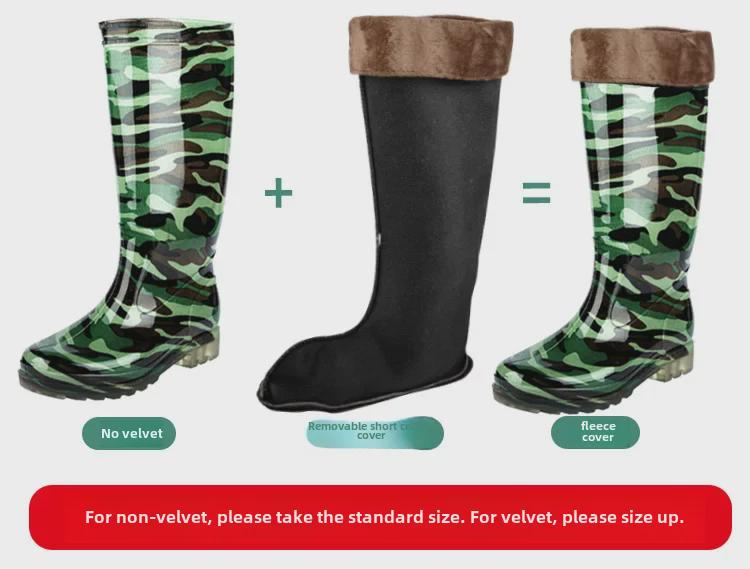 Мужские камуфляжные водонепроницаемые строительные ботинки с высоким голенищем 2025