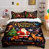 Santa, Reindeer, Tree, Snowflakes. Bedding Sets Duvet Cover Sets Duvet Covers Pillowcases(1 * Duvet Cover 2 * Pillowcases Without Duvet Insert)