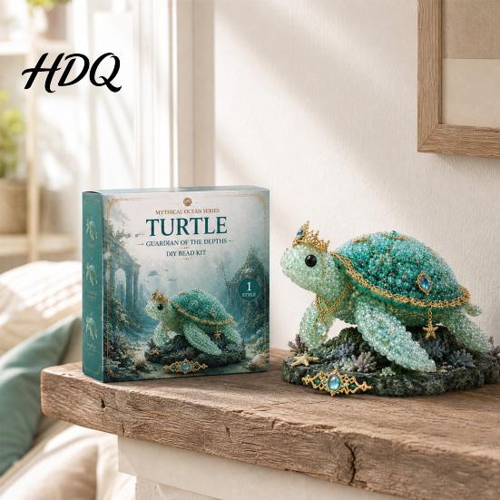 Морской Декор DIY Набор Мифическое Океанское Бисерное Животное для Новичков 3D Изготовление Животных из Бисера с Инструкциями Морские Существа Бусины Уникальные Дизайны и Схемы
