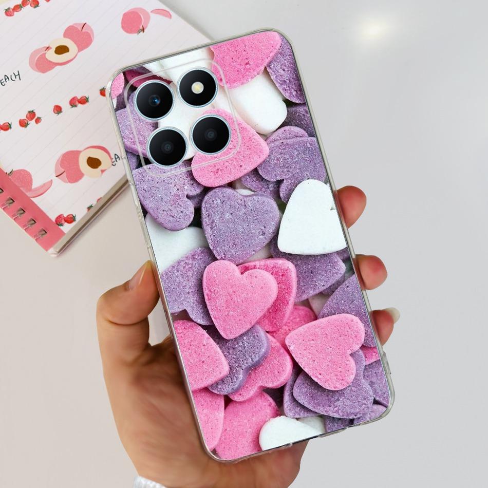 For Honor X6a Phone Case HonorX6a X 6A 4G WDY-LX1 Cute Butterfly Flower Painted Soft Silicone TPU Back Cover Bumper