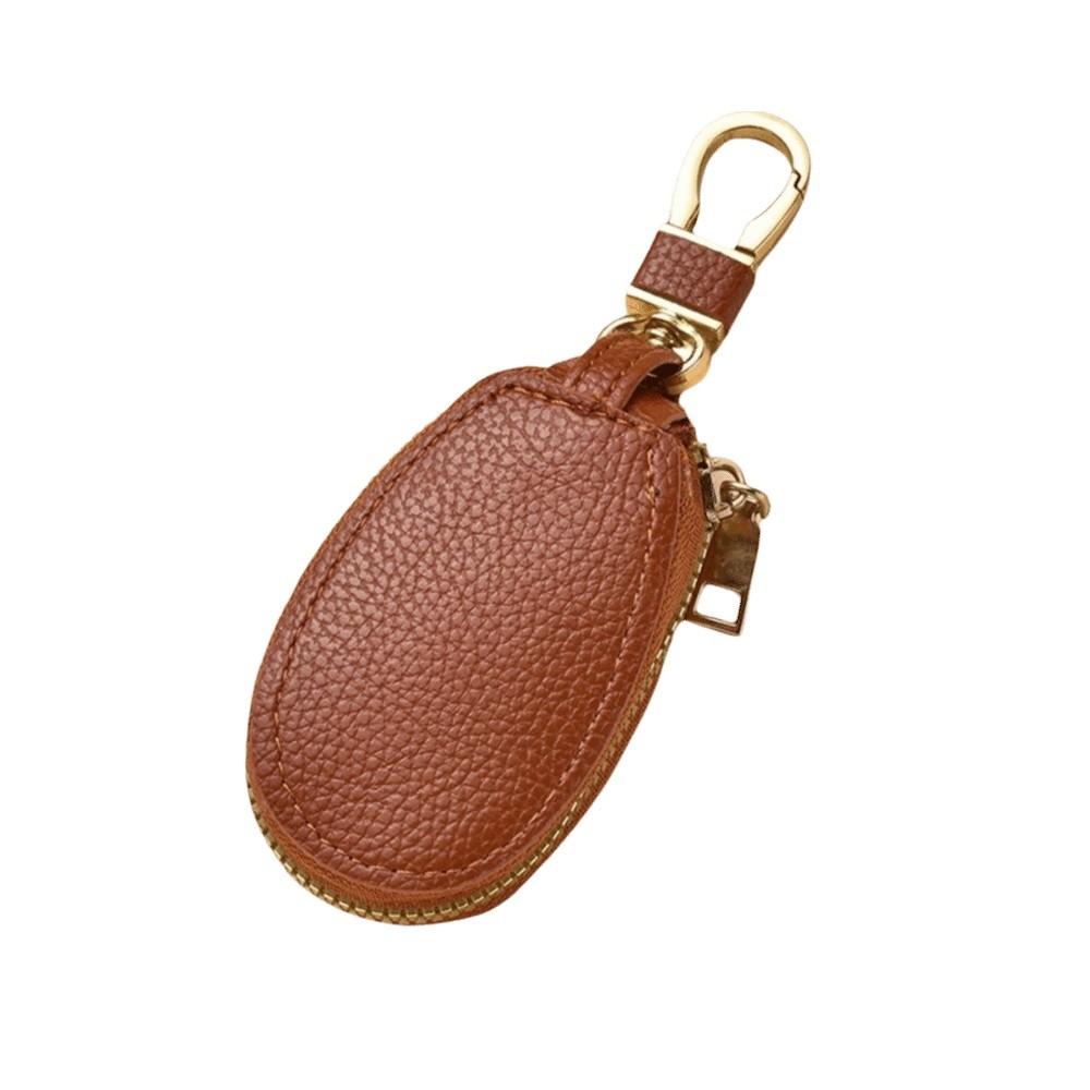 Zipper Closure Car Key Bag Luxury Mini Storage Bag Portable Keychain Holder Daily Use