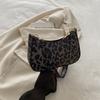 Fashionable Retro Leopard Print Pu Crescent Bag For Women Versatile Daily Use