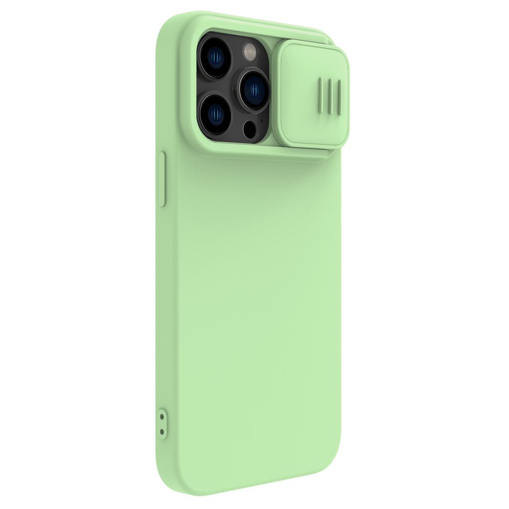 Nillkin CamShield Green Silicone Case for iPhone 14 Pro with Camera Protector