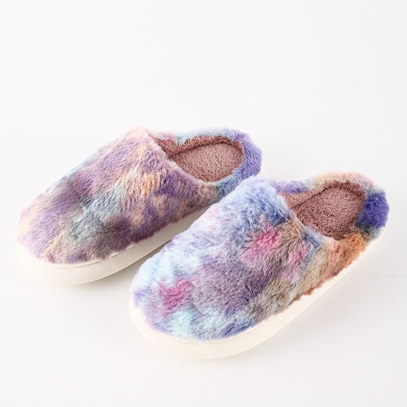 Новые мужские и женские тапочки, зимние модные хлопковые тапочки, большие размеры, обувь для влюбленных, домашние тапочки с героями мультфильмов