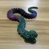 Градиентная 3D-печать Змея Выдвижные зубы Кристальная змея Непоседа Игрушки Креативная фигурка Дети