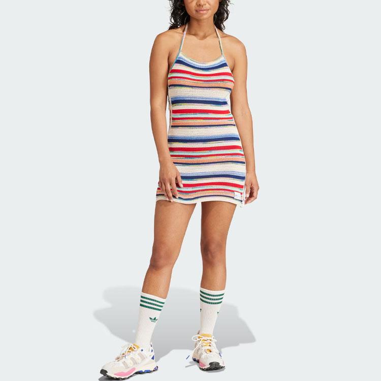 adidas X KSENIASCHNAIDER Вязаное платье-халтер Мультиколор Женское IU2511
