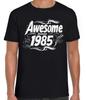 40-й день рождения Потрясающий с 1985 года Мужчины Женщины Милый Родился в 85 Черная Футболка 417