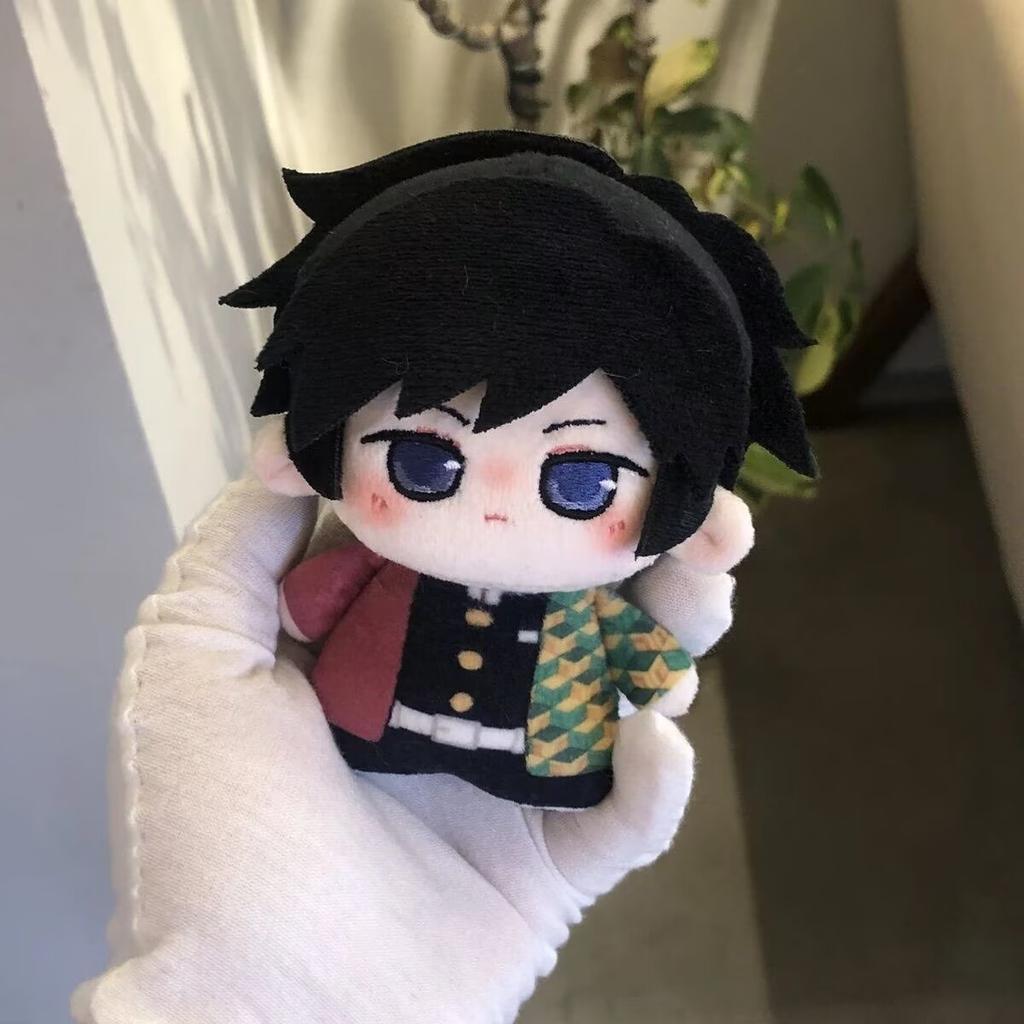 10cm Anime Demon Slayer Kimetsu No Yaiba Plush Kamado Tanjiro Agatsuma Zenitsu Hashibira Inosuke Tomioka Giyuu Pendant Doll Toys