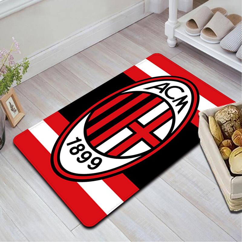 AC Milan Pattern Rug Floor Mat for Living Room or Bedroom Soft and Comfortable Carpet a Gift for Birthday and Holiday.