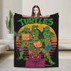 TMNT Солнечное одеяло Качественное Супер теплое Постельное белье Пледы Зима Путешествия Офис Диван Кресло Забавное покрывало
