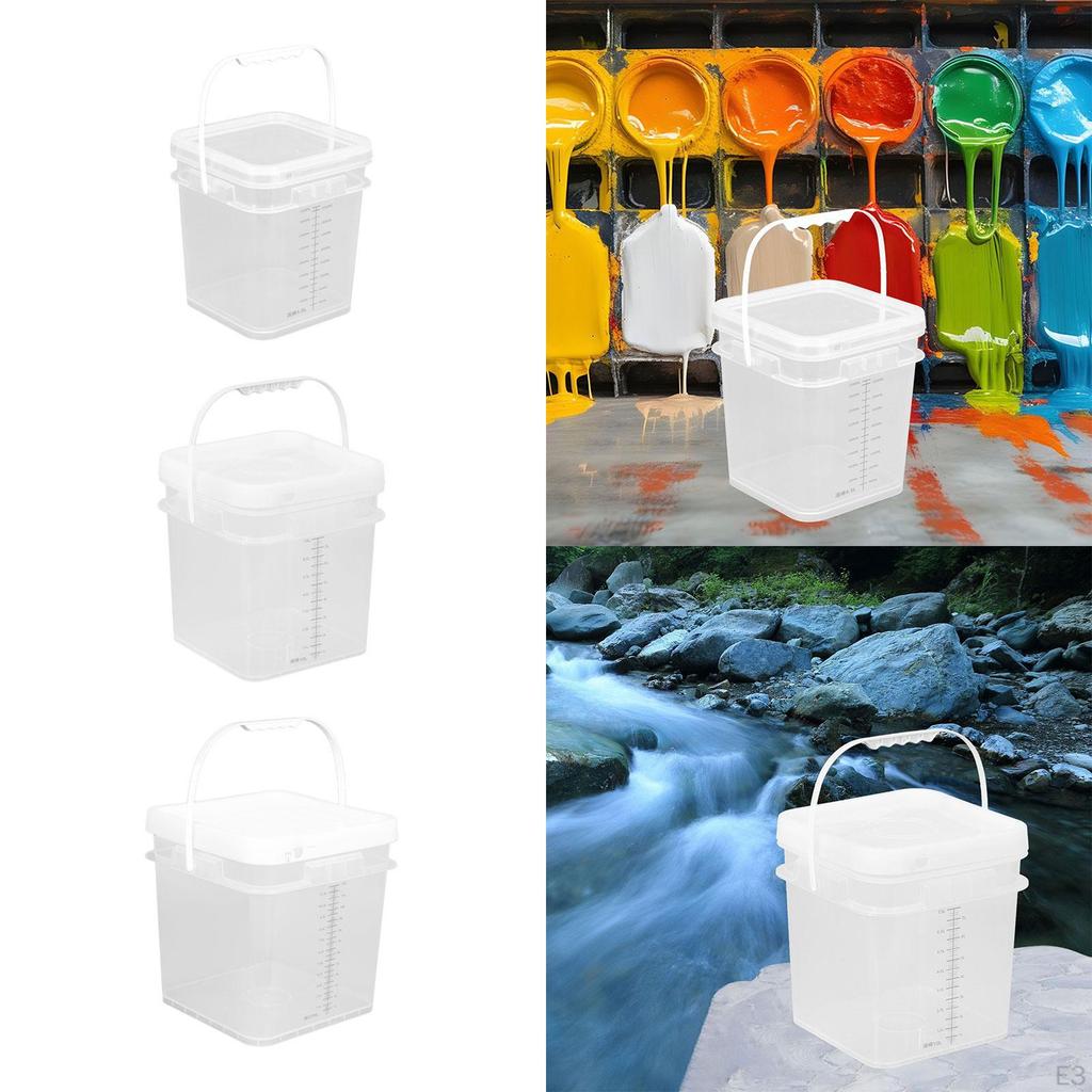Герметичное ведро для краски для смешивания и рыбалки