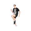 Nike Футболка Rise 365 Run Energy Printed Quick-Dry Straight-Cut с круглым вырезом и коротким рукавом SS24 Regular Shoulder, мужские топы, черный цвет FN3997-010