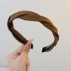 2024 Корейский стиль плетеная повязка на голову: Высококлассный, универсальный аксессуар для волос для умывания или выхода в свет