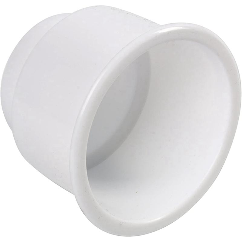 6Pcs Recessed Drop In Plastic Cup Drink Can Holder With Drain For Boat Car Marine Rv Accessories (White)