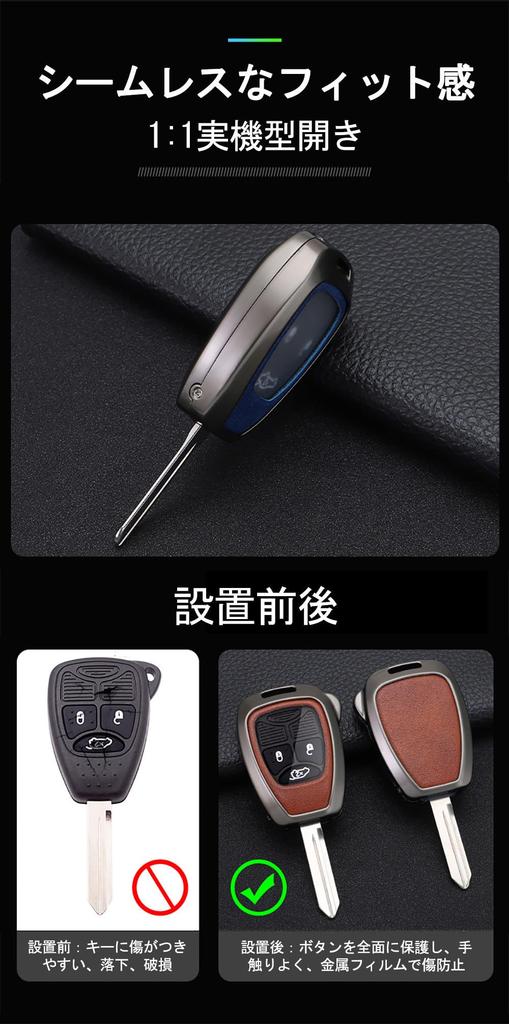 [KUNIO] Jeep Dedicated Key Case, Key Cover, Key Holder, For Cars, For Jeep Wrangler