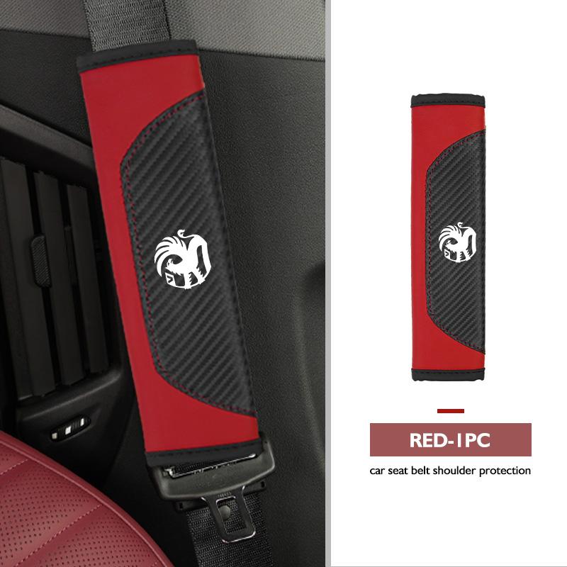 For Vauxhall Leather Car Seat Belt Shoulder Cover Safety Belt Protective Cover Accessories Corsa VXR Crossland Combo Life Astra