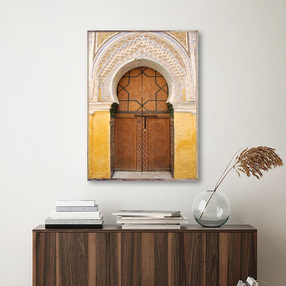 Марокко Дверь Бохо Настенное Искусство Винтажный Плакат Картина На Холсте Верблюд Пейзаж Плакаты И Принты Настенные Картины Для Гостиной Дома Комнаты