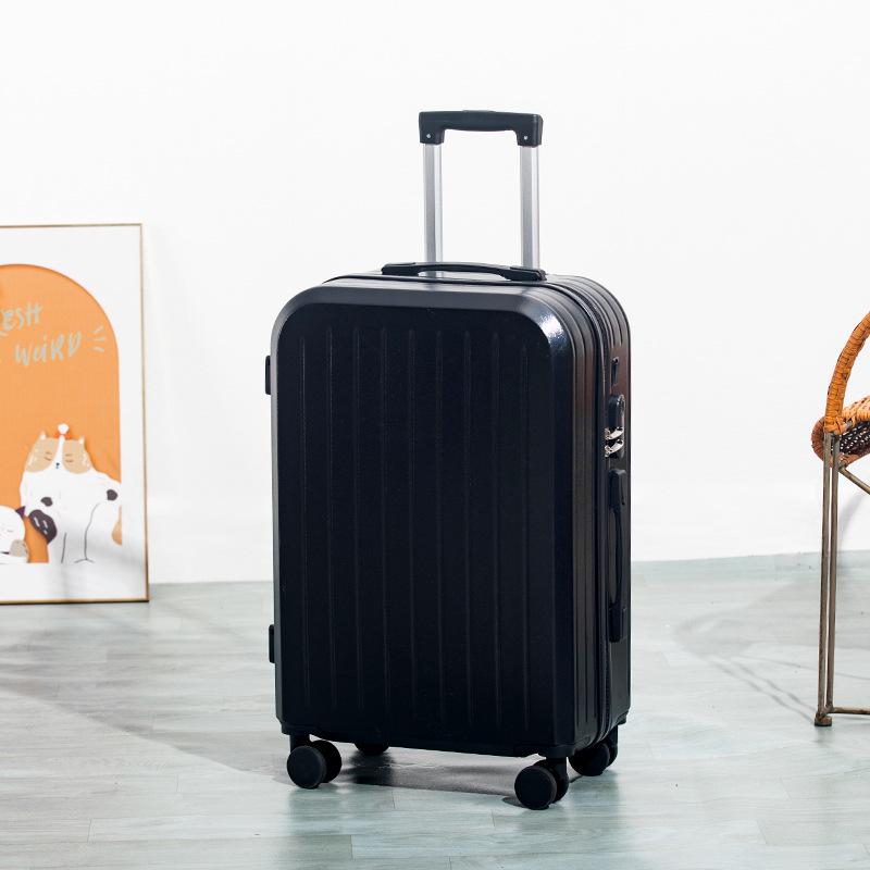 Высококачественный чемодан на колесах: Дорожный чемодан большой вместимости с двухслойной молнией для студентов и мужчин и женщин