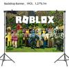 Товары для вечеринки Roblox: Украшения для игры в виртуальном мире - Тарелки, Чашки, Шляпы, Салфетки, Баннер