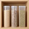 2PCS Transparent Food Storage Containers Round/Rectangular Pantry Organizer Spice Storage Box  Pasta