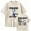 Bryan Adams Roll With The Punches Tour 2026 Vintage Washed T Shirts Unisexs Unisex Gothic Clothing Fashion Oversized Cotton Tshirt