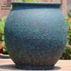 Vintage Ceramic Pot for Indoor/Outdoor Use – Large, Breathable Coarse Pottery for Green Plants, Tall Wide Mouth Design for Bougainvillea & Succulents