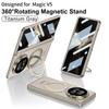For Honor Magic V5 Case Protective Shell Fashion 360 Hinge Protection Magsafe Cases Mobile Phone Back Cover With Tempered Glass