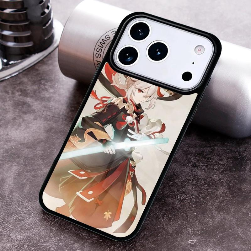 Чехол для телефона Genshin Impact Каэдэхара Казуха для iPhone 17 16 15 Pro Max Air 14 13 12 11 Plus Ударопрочный чехол