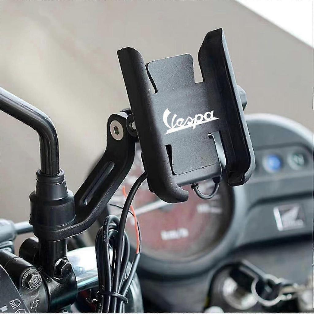 Для Vespa Lx Lxv Sprint Gts Gtv Мотоцикла Держатель для телефона Держатель GPS Крепление к зеркалу заднего вида Модели 50 150 250 300 300i