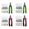 Multifunction Fishing Crimping Pliers Tools Set Comfortable Rubber Handle Fishing Crimping Tools with Crimp Sleeves Kits